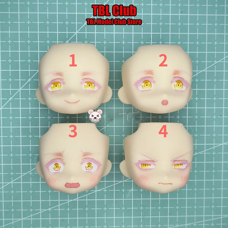 Gsc دمية استبدال الوجه OB11 رئيس سبليت ملحق 1/12 مقياس دراسة حالة فانيتاس مصاص دماء لجندي عمل الشكل 6 بوصة