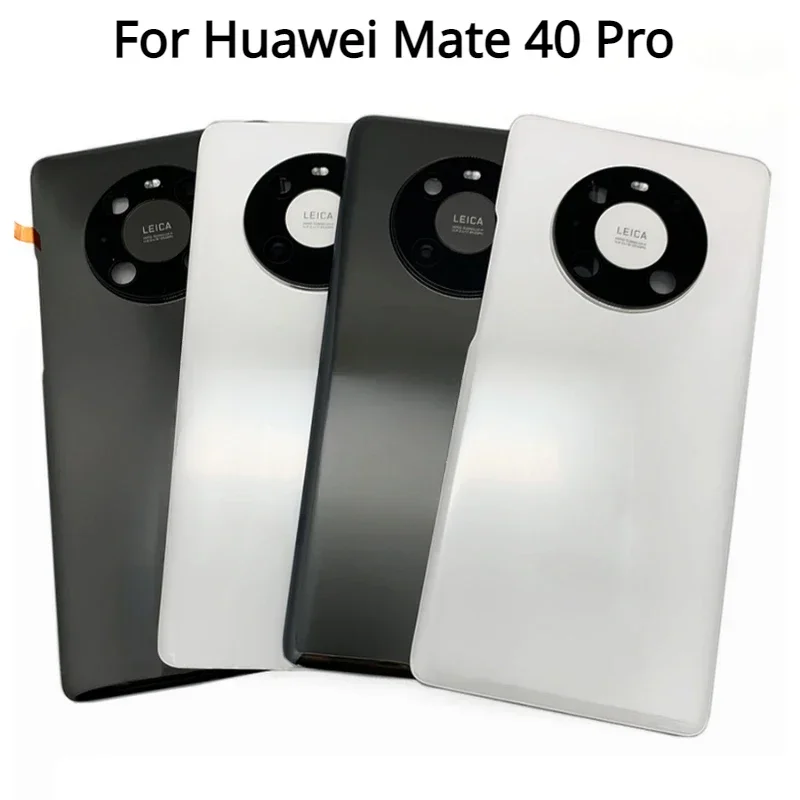 a--huawei-mate-40-pro-mate-40用バックガラスバッテリーカバー、リアドアハウジングケース、バックカバー交換部品