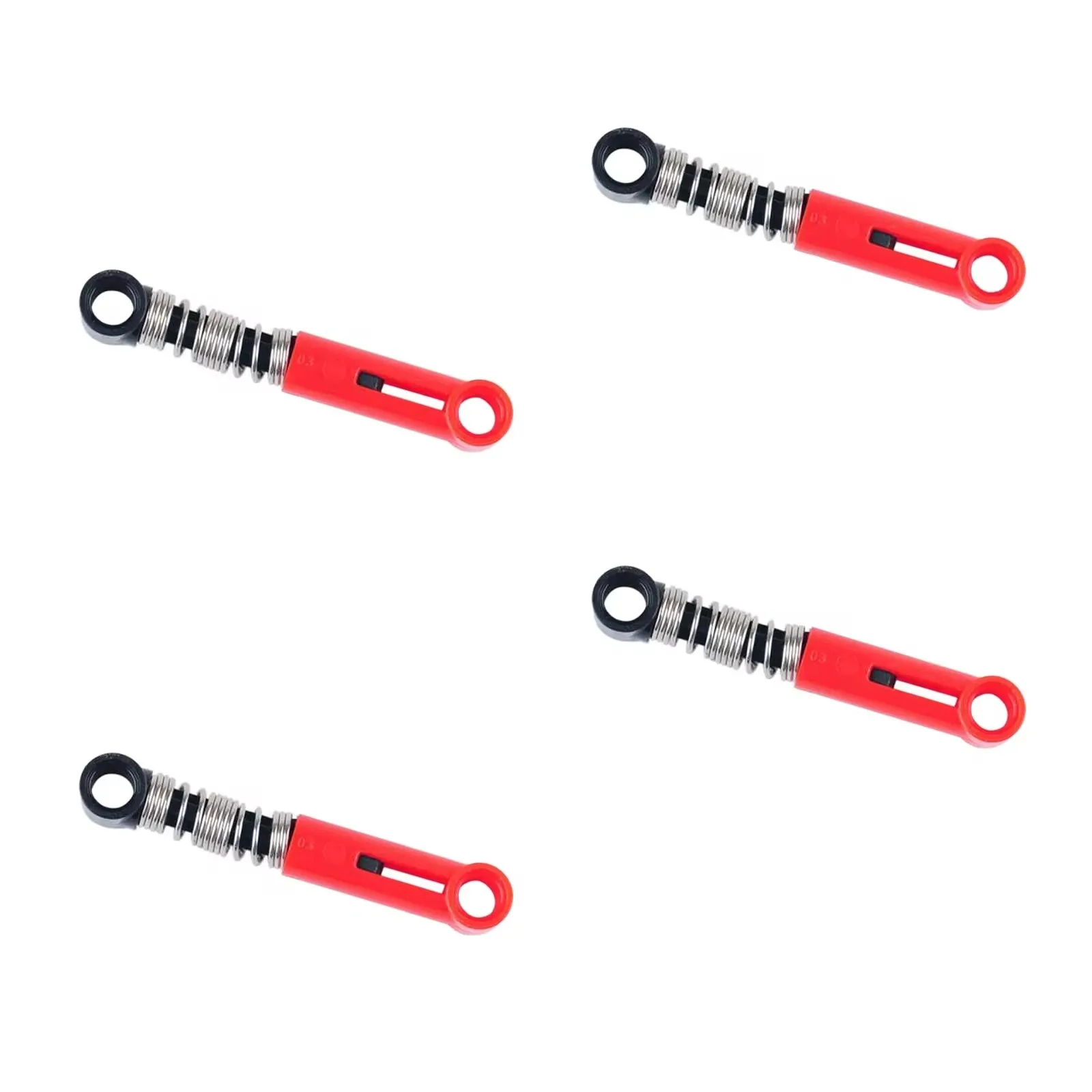 4/8 шт. MOC, высокотехнологичные красные амортизаторы, подвесные пружинные строительные блоки, совместимые с основной кирпичной системой