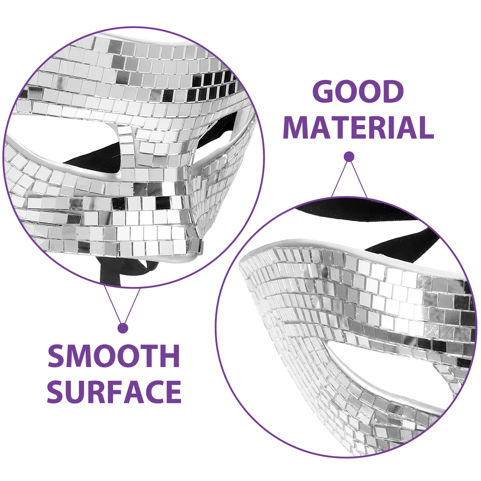 

Lightweight Glitter Mask Half Face Classic Color Halloween Cosplay Masquerade Party Carnival Accessory Cosplay Masquerade Masks