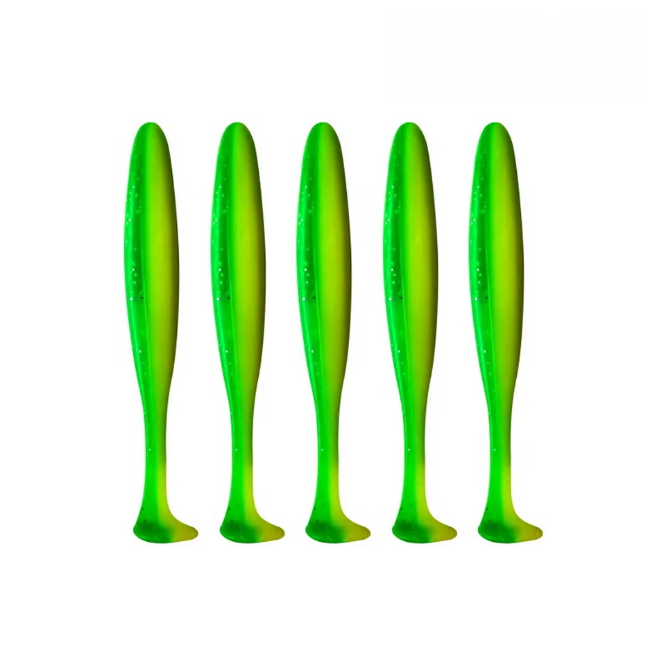 Angeln Locken 55mm 70mm 90mm T Schwanz Wurm Weichen Köder Jigging Wobbler Tackle Bass Hecht Künstliche silikon Swimbait – Detail 7