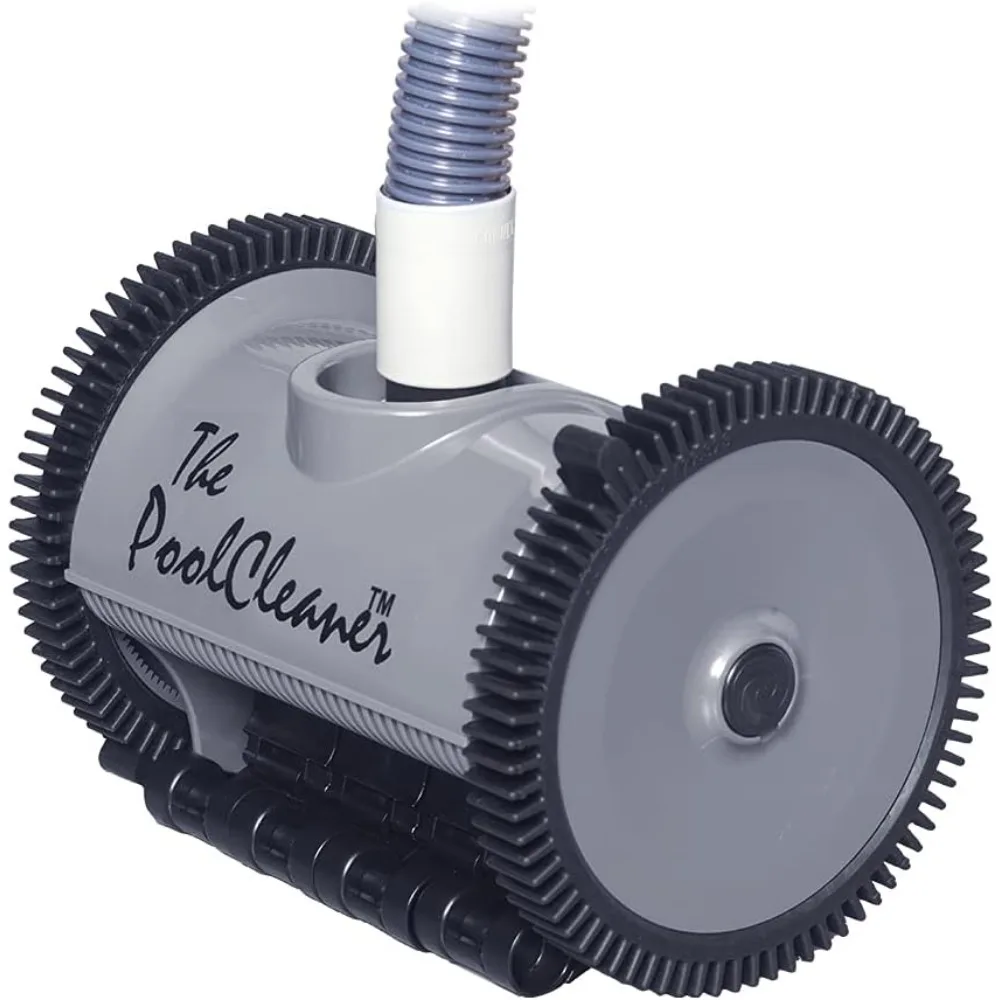 منظف حمام السباحة بالشفط من Poolvergnuegen لحمامات السباحة الأرضية حتى (مكنسة حمام السباحة الأوتوماتيكية)، رمادي #2