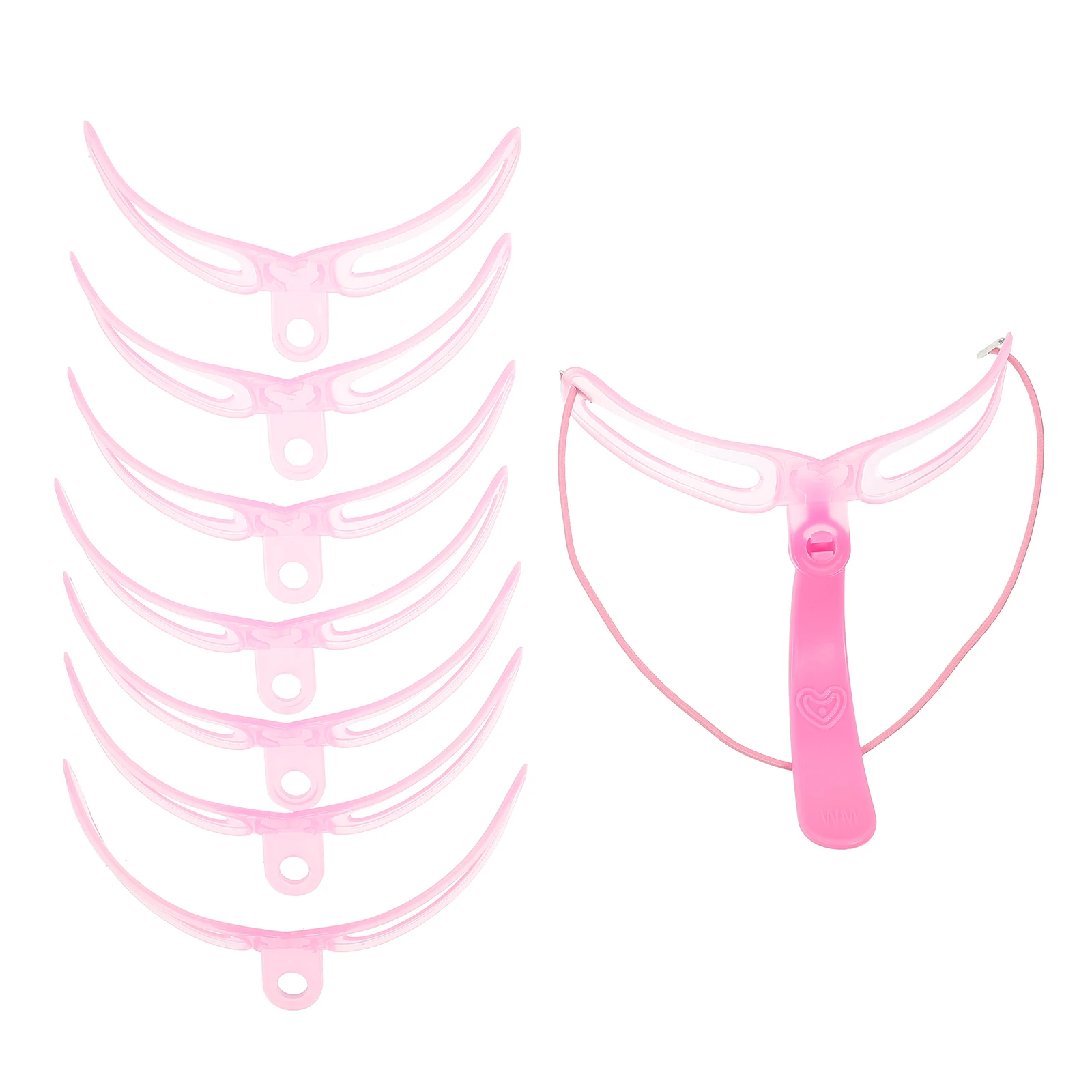 3 juegos de plantillas para cejas reemplazables, aplicación rápida de maquillaje, ajuste cómodo para todas las formas de cara, suministros portátiles para plantillas de cejas