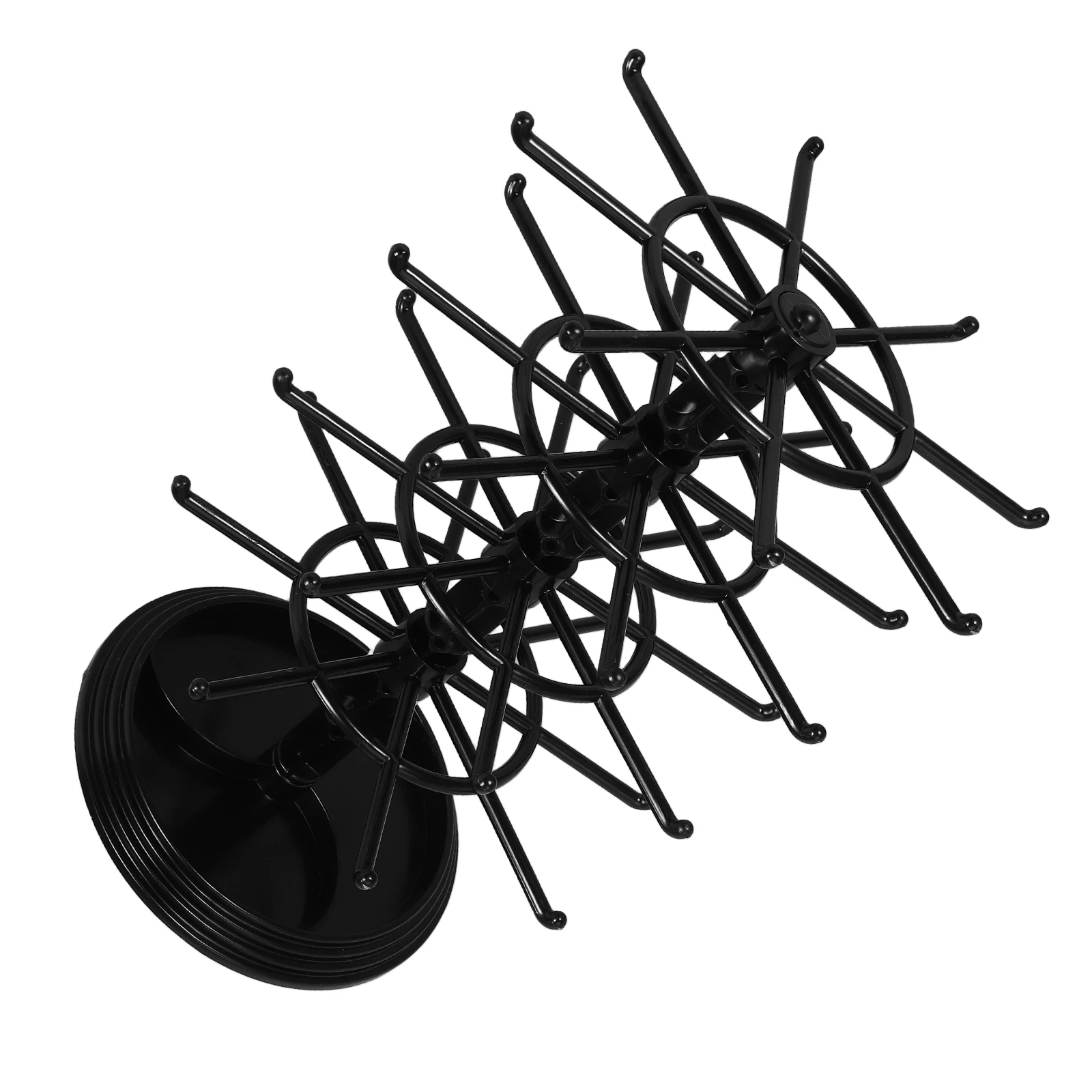 

Rotating Jewelry Rack Earring Organizer Bracelet Holder Display Necklace Plastic Tree 360Degree Home Storage