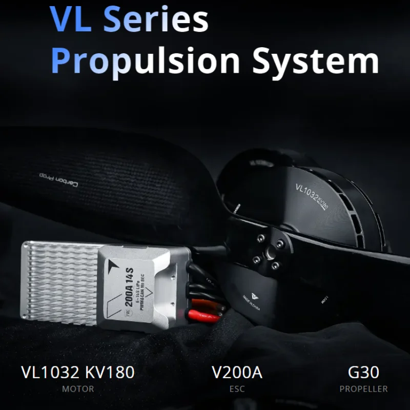 

Бесщеточный двигатель для дрона T-MOTOR VL1032 VTOL с максимальной тягой 32 кг для функции блокировки пропеллера БПЛА, подходит для V200A FOC ESC
