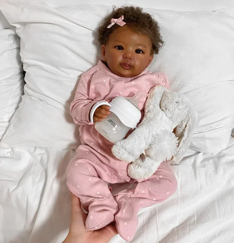 Reborn Abigail Doll Kit with Cloth Body and Eyes 19inch Unfinished Unpainted Blank DIY Doll Parts Collectible Art Doll For Gift