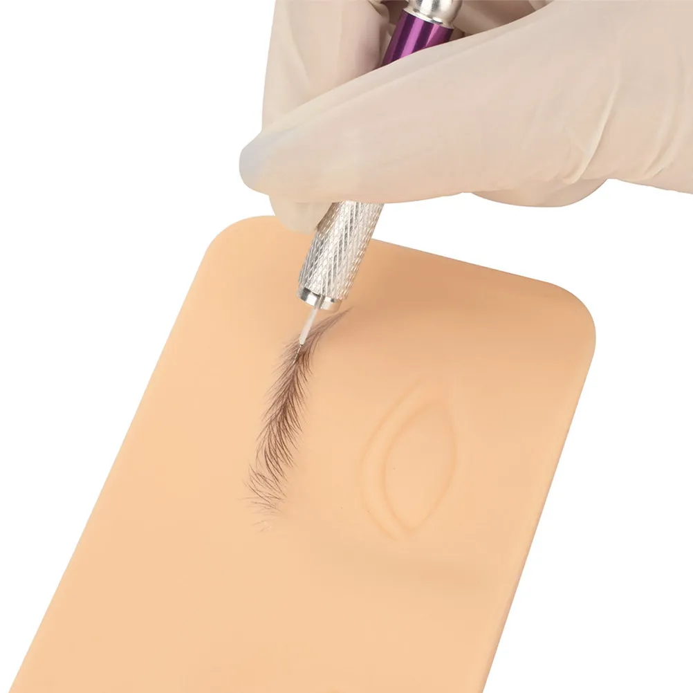 

Силиконовая доска для тренировки татуажа бровей и микроблейдинга, имитирующая кожу лица, для тату-мастеров и принадлежностей для татуировок