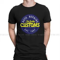 Los Santos Customs GTA Graphic TShirt Grand Theft Auto Style Streetwear Leisure T Shirt Men