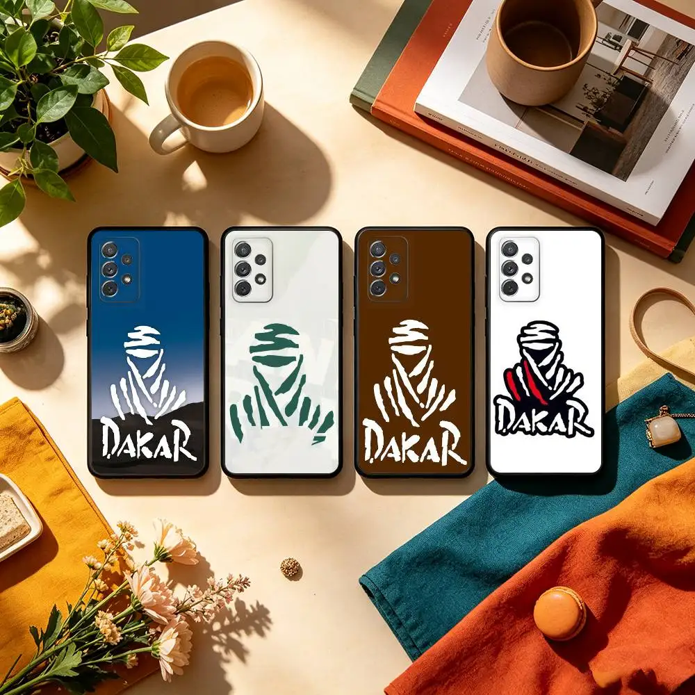 Rally D-Dakar Logo  Soft Silicone Black Cover Phone Case For Samsung Galaxy A73,A72,A71,A70,A53,A52,A51