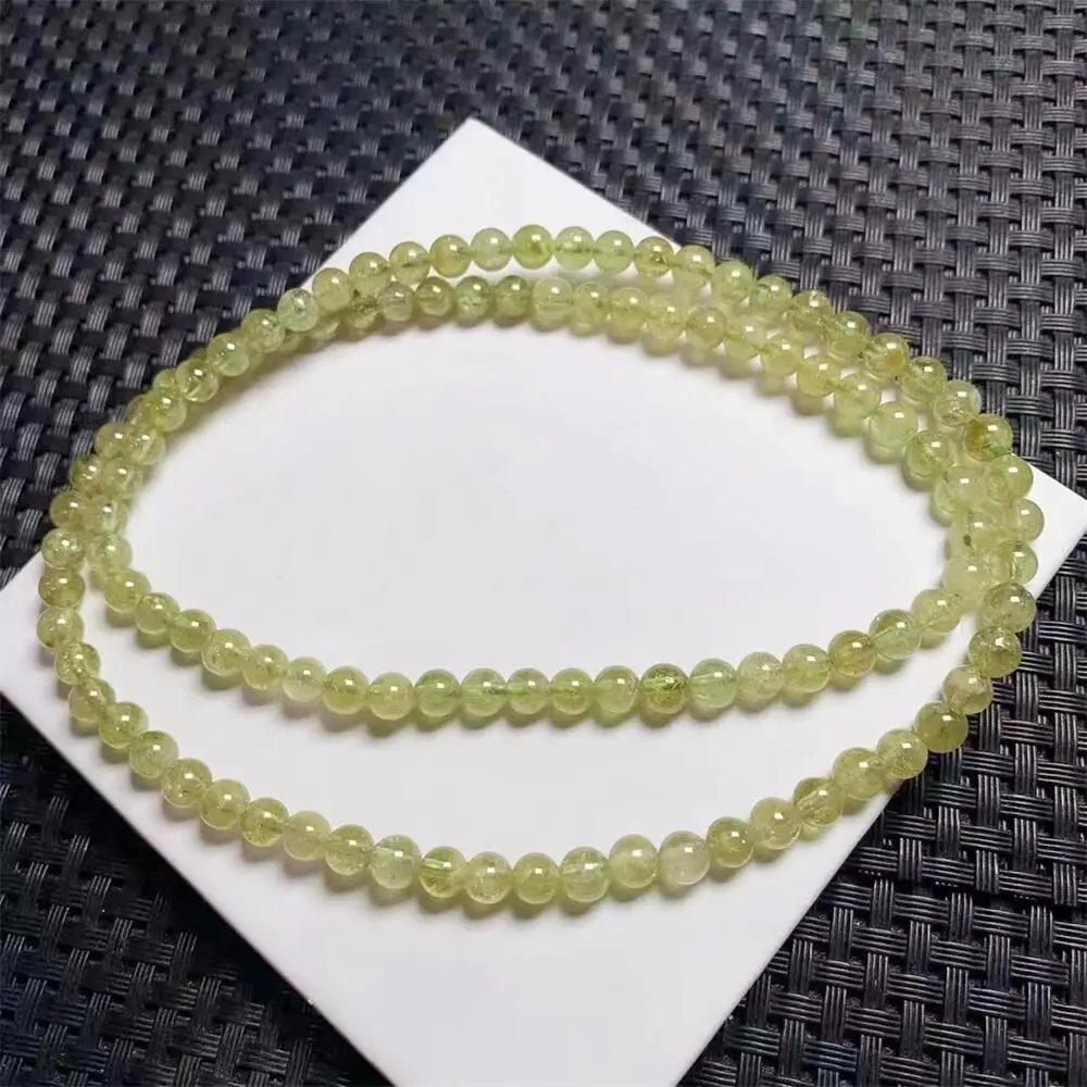 5.5mm Natural Green Garnet Bracelet Handmade Reiki Crystal Fortune Energy Bangle Mineral Woman Amulet Jewelry Gift