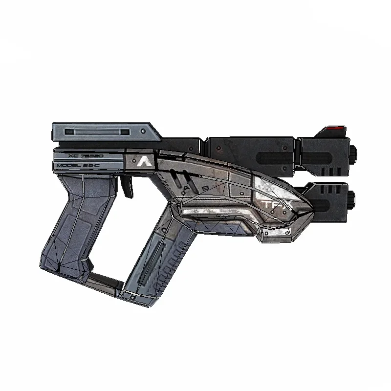 Mass Effect 3 M3 Predator Pistol 1:1 Scale Paper Model 3D Handmade DIY Children Toy For Cosplay
