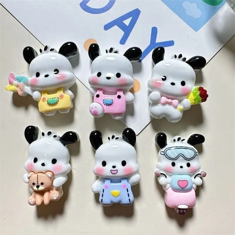 20/100 Piezas de Adornos de Resina con Diseño de Perro Pacha, Accesorios de Joyería, Manualidades, Pegamento, Decoración para Fundas de Móvil y Horquillas