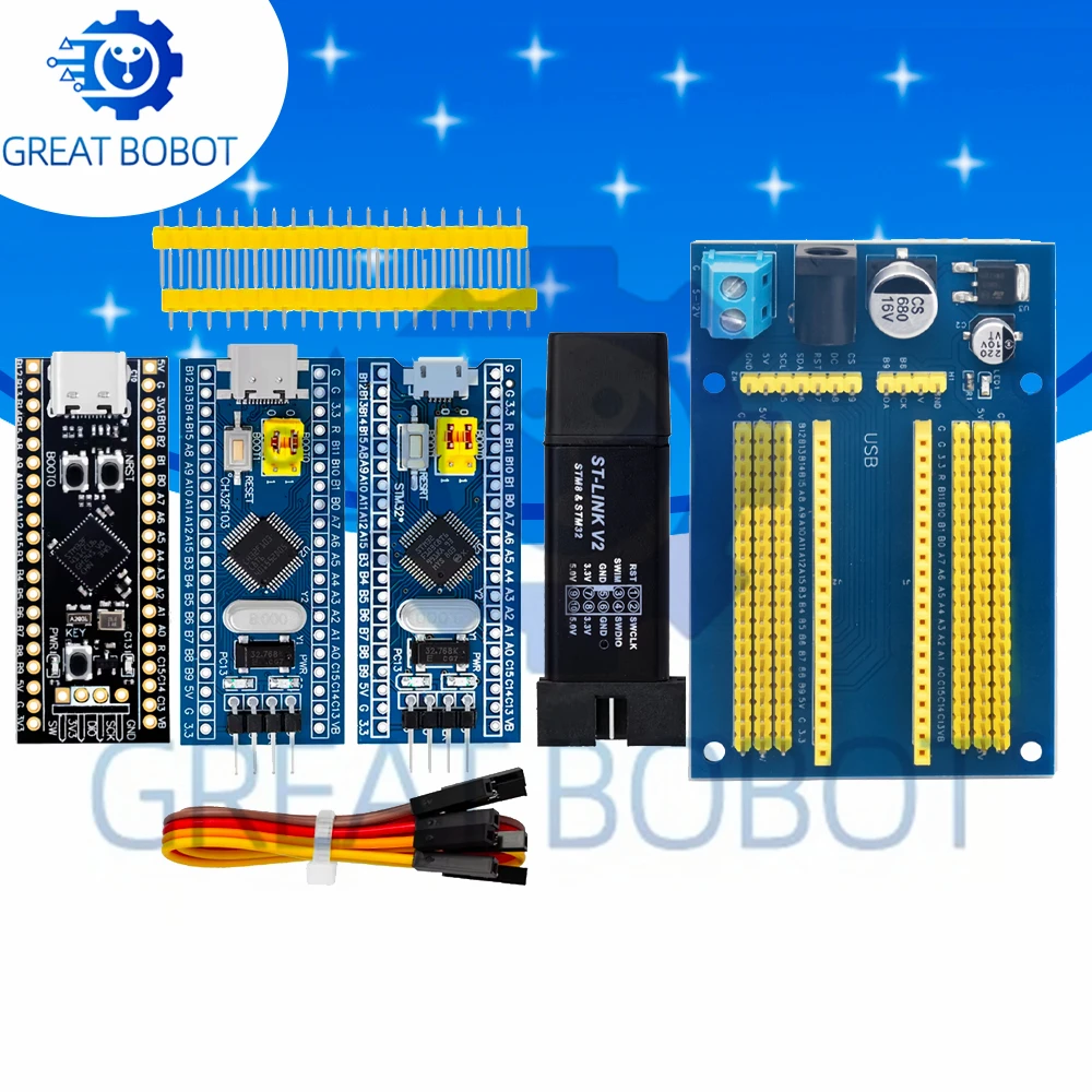 BS ST-LINK V2 Debug Programmer + STM32F103C8T6 Dev Board Support STM32F401 F411 MCU