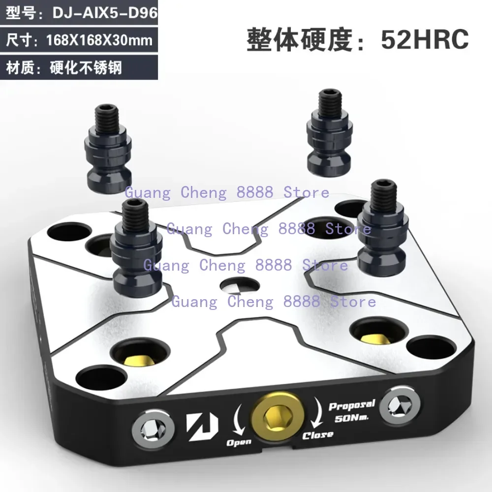 4-5 Axis Fixture Self-centering Vise Positive Paired with Zero Point Quick Change Four Axis L-block Bridge Board