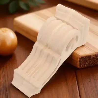 

Solid Corbel Decorative Corner Molding Trim For Furniture Home Living Room Wood Appliques Wooden Onlays Decorative Wood