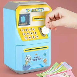 ATM Piggy Bank for Kids - Cartoon Smart Sensor Electronic Money Bank with Password, Habit-Developing Savings Machine with Sound