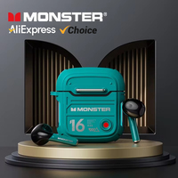 Choice Monster XKT16 Wireless Earphones Bluetooth 5.3 Gaming Headset HiFi Sound HD Call Music Earbud Touch Control Headphones