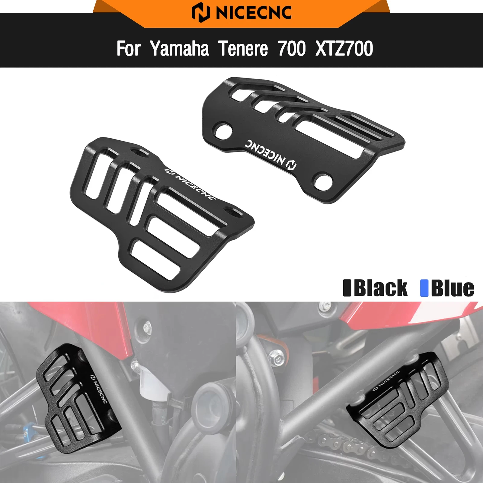 

For Yamaha Tenere 700 T700 XTZ700 2019-2024 Rack-Less Bags Tie Down Brackets TENERE700 Rally Edition 2020-2024 T7 XTZ700 XTZ