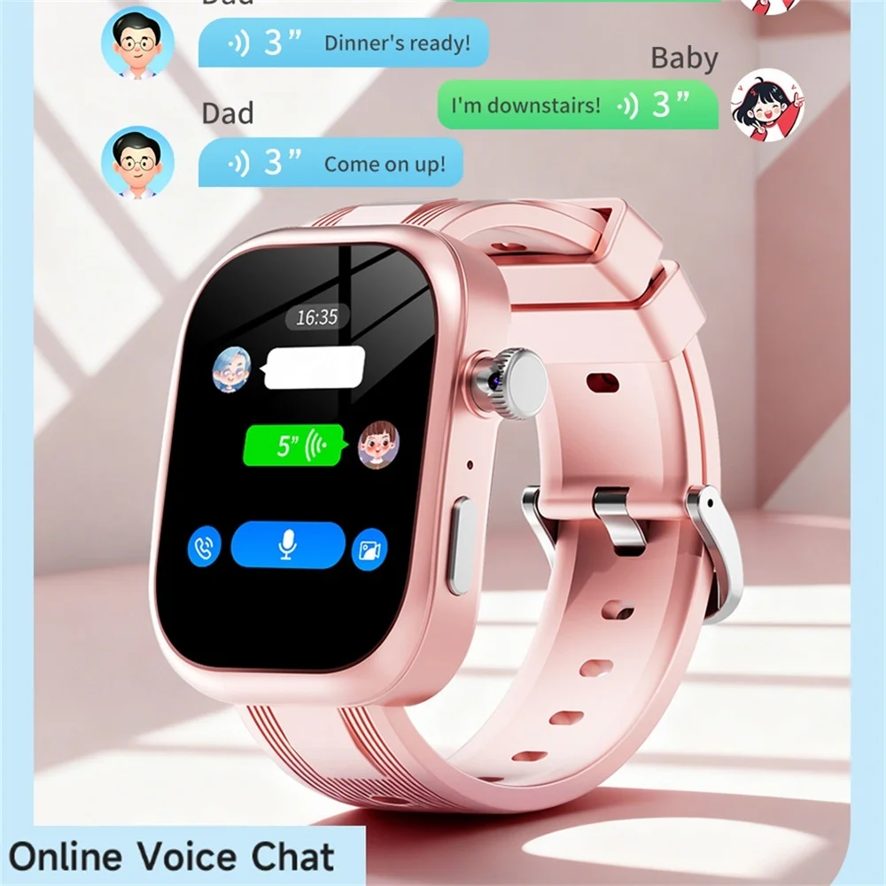 

Student Smart Telephone Watch GPS Rotating Camera Video Call Smartwatch Heart Rate Health Clock SOS Kid 4G Smart Watches 1000Mah