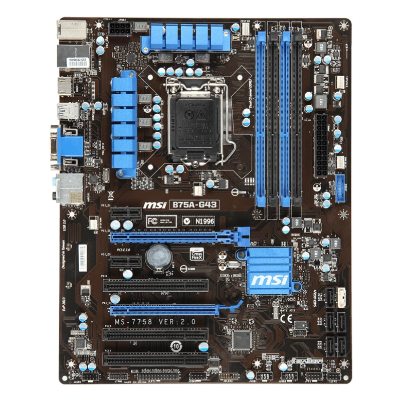 Used MSI B75A-G43 Series Desktop Motherboard