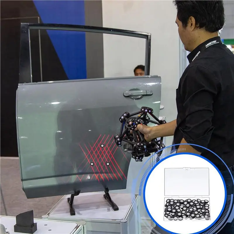 A25I-600 Pcs 3D Magnetic Tracking Dot For Scanner Inner 6.0 Mm Outer 10 Mm Scanning Reference Point Marker For 3D Scanning