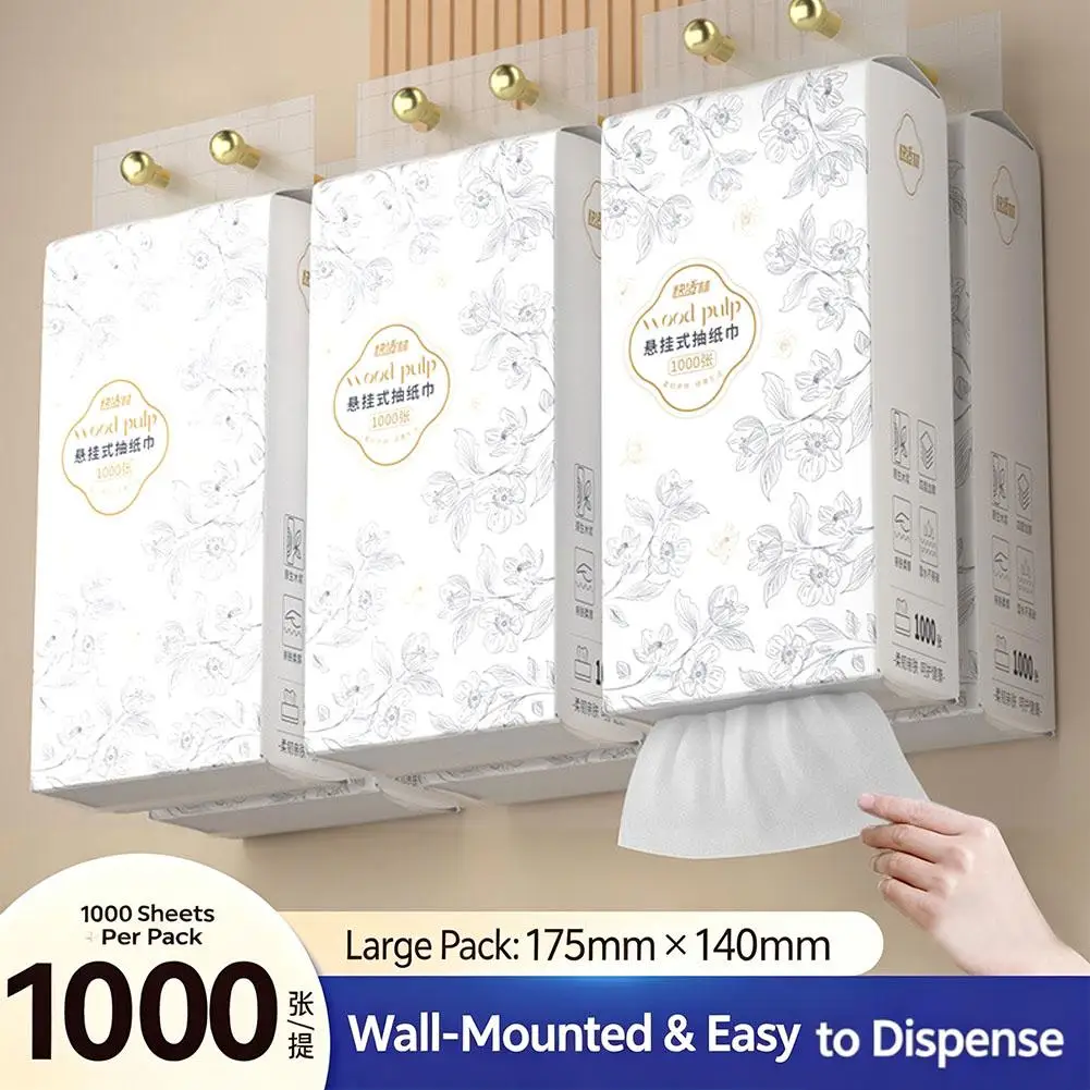 pacote-familiar-com-1000-folhas-de-papel-higienico-suspenso-quatro-camadas-de-papel-toalha-espesso-original-de-madeira-lenco-domestico-para-uso-Umido-e-seco