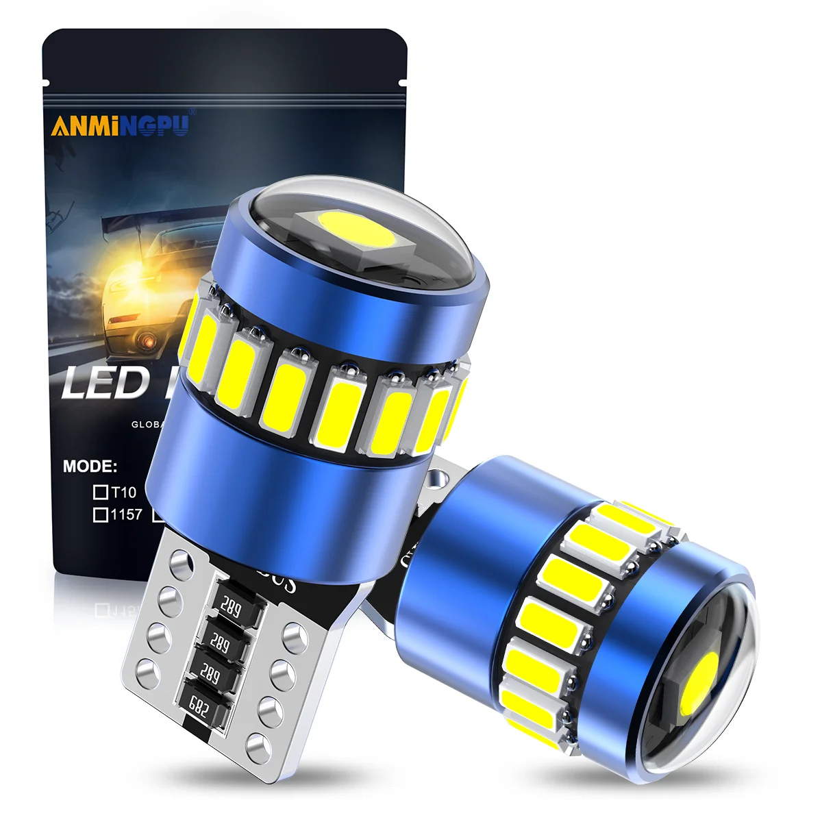 

2 шт. светодиодные лампы T10 W5W LED CANBUS без ошибок 194 168 светодиодные лампы в салоне автомобиля для чтения двери багажника лампа номерного знака 6500K белый