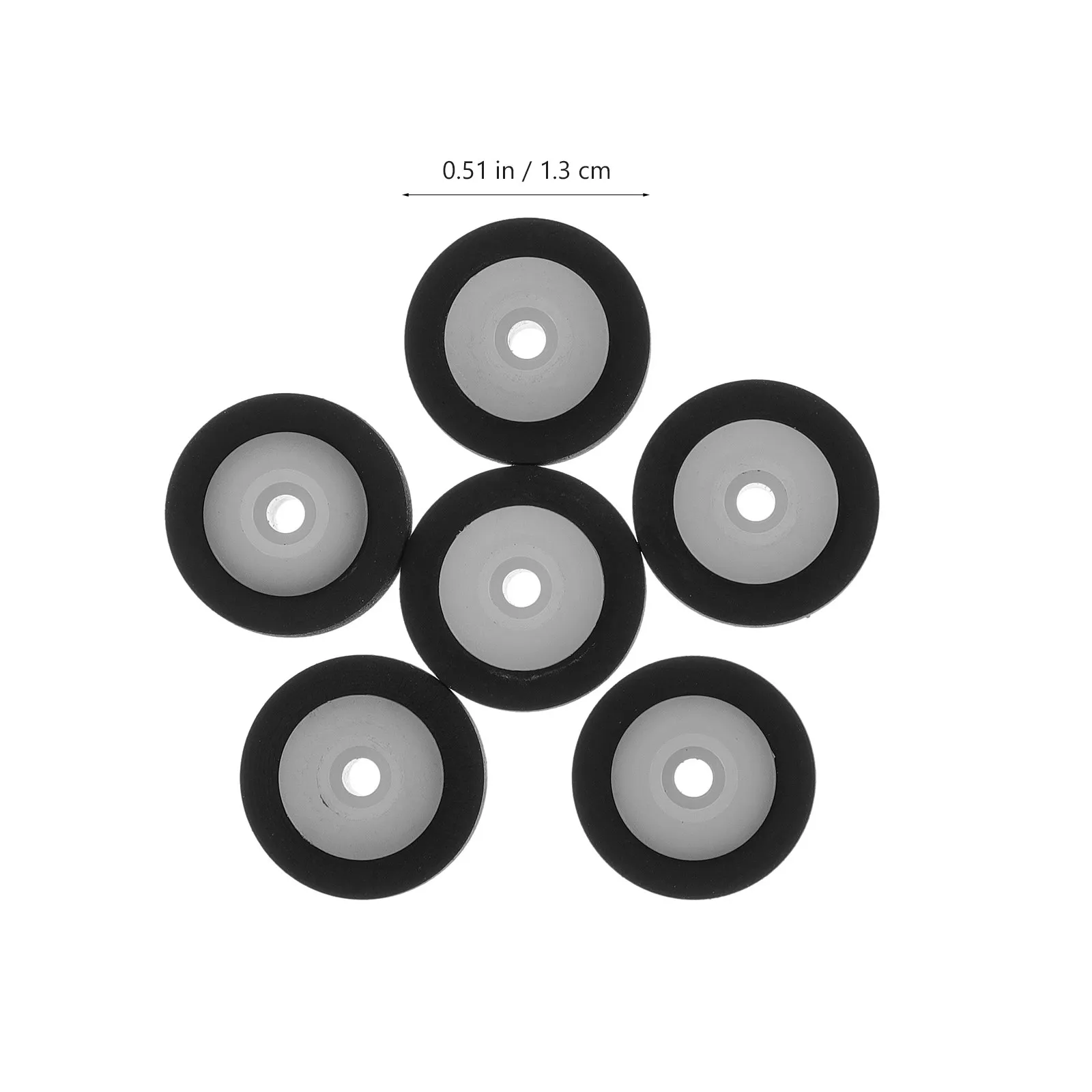 6pcs Pinch Roller For Audio Radio Tape Recorder Plastic Bearing Wheel Compact Durable Repair Maintenance Parts Portable Audio view 4