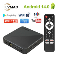 LVMAO Android 14 TV Box T1S Allwinner H313 Google Voice HDR10 4K 2.4G/5G WiFi 8G 16G BT5 Video Set Top Box Decode And Play 24Fps