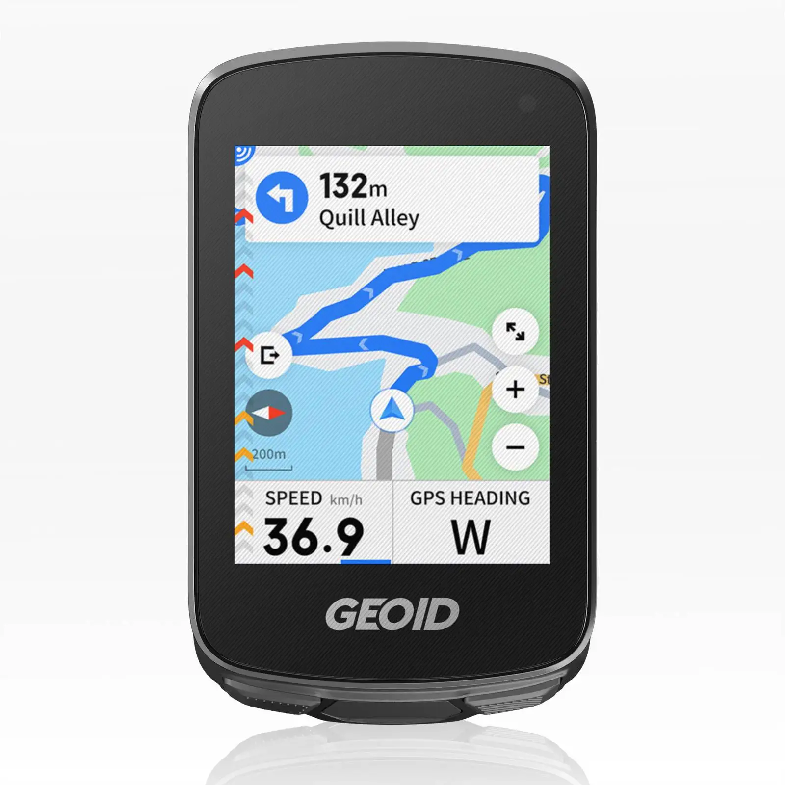 GEOID CC700 Pro Bicycle Computer 2.8-Inch Touchscreen GPS Speedometer with Map Navigation Bike Cycling Odometer