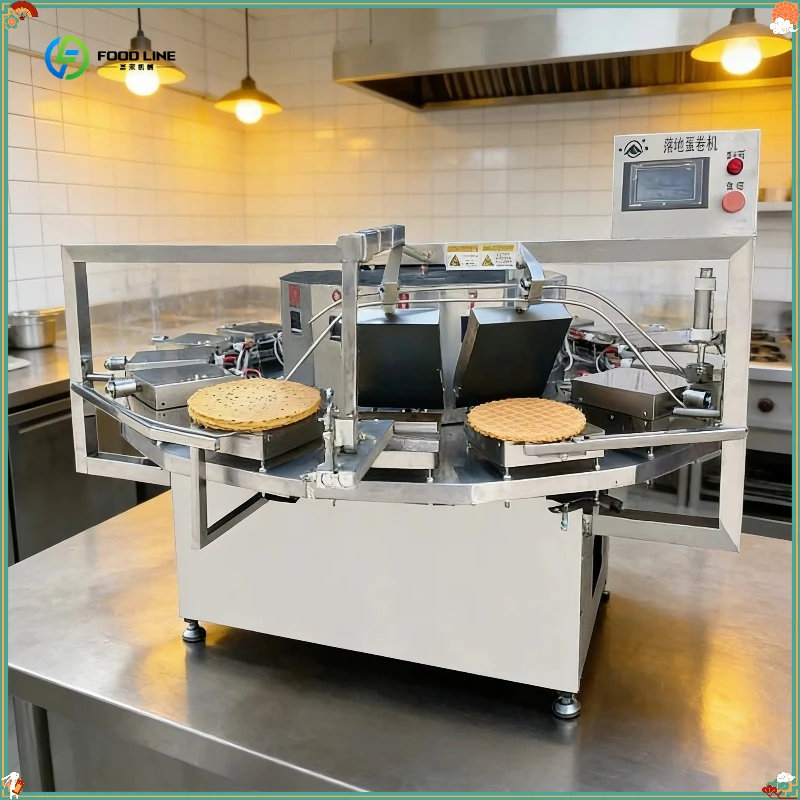 Integrated Open-close Egg Roll Maker Smokeless Crispy Egg Roll Machine FL Customized Waffle Making Machine