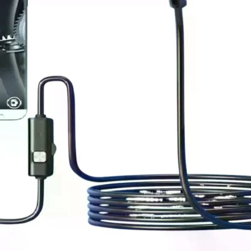 5.5MM Type-C Endoscope Camera With 6 Adjustable LEDs USB Android Flexible Inspection Borescope For Phone PC