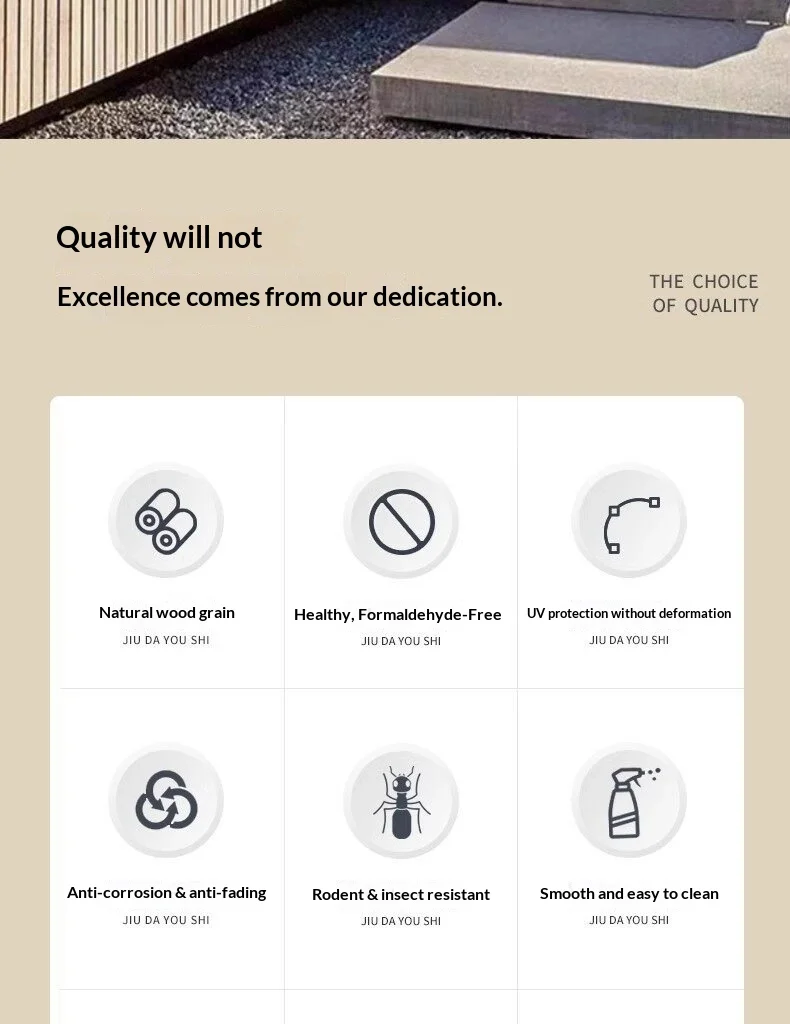 Outdoor wall panels, WPC moisture-proof, courtyard terrace outdoor wood-plastic fence panels, wall and ceiling panels.
