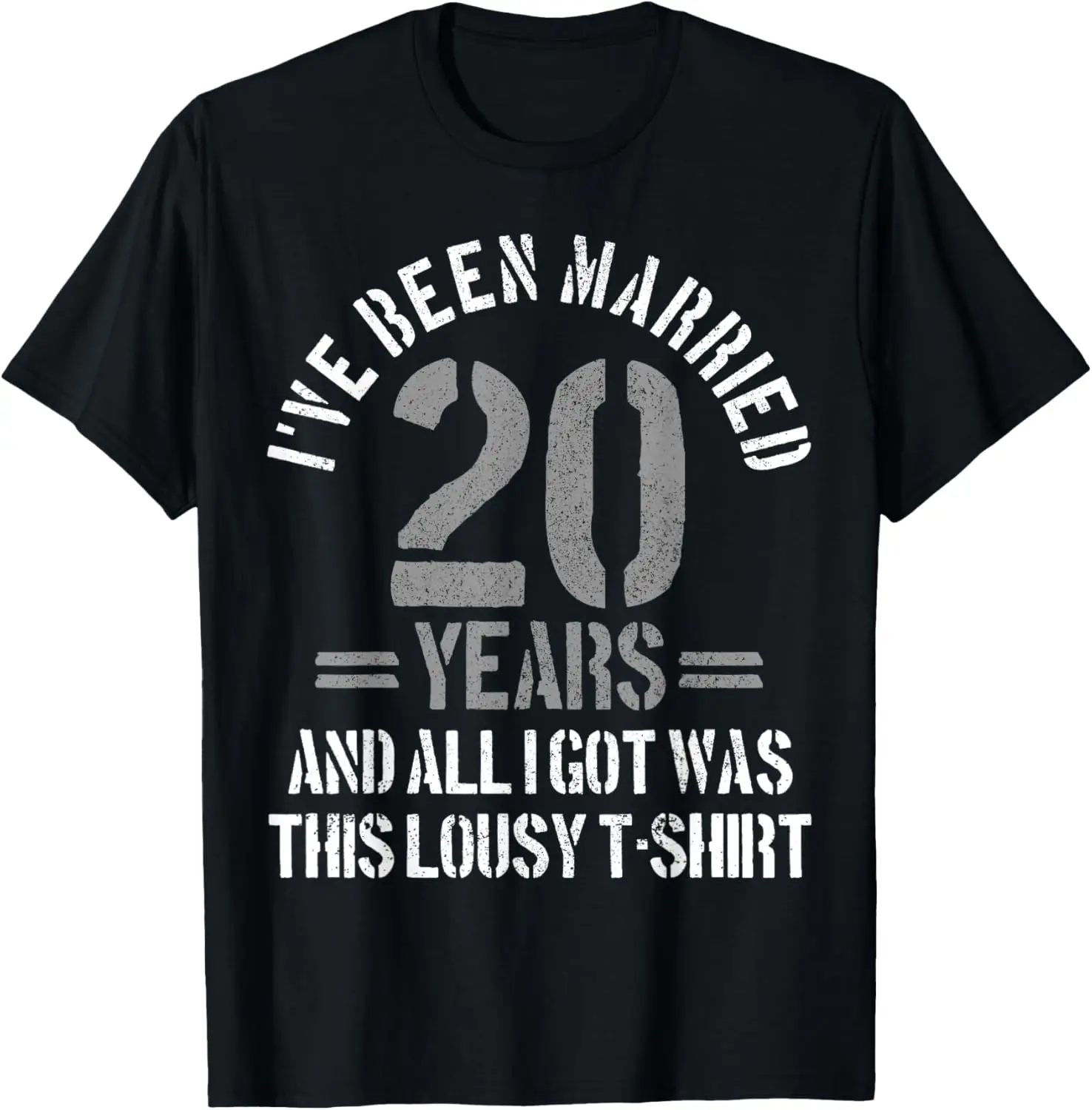 

20th Wedding Anniversary Gift - Married 20 Years Funny T-Shirt