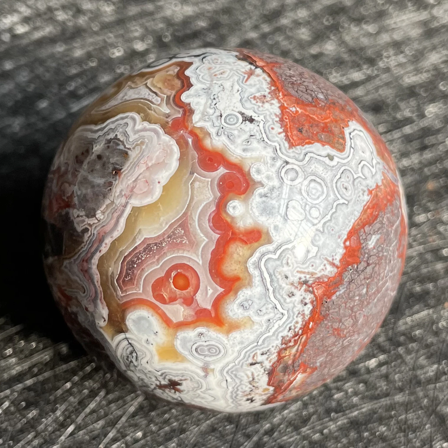 

Natural Stone Mexico Agate Crystal Ball Polished Carnelian Quartz Sphere Decoration Rock Gift Reiki Healing