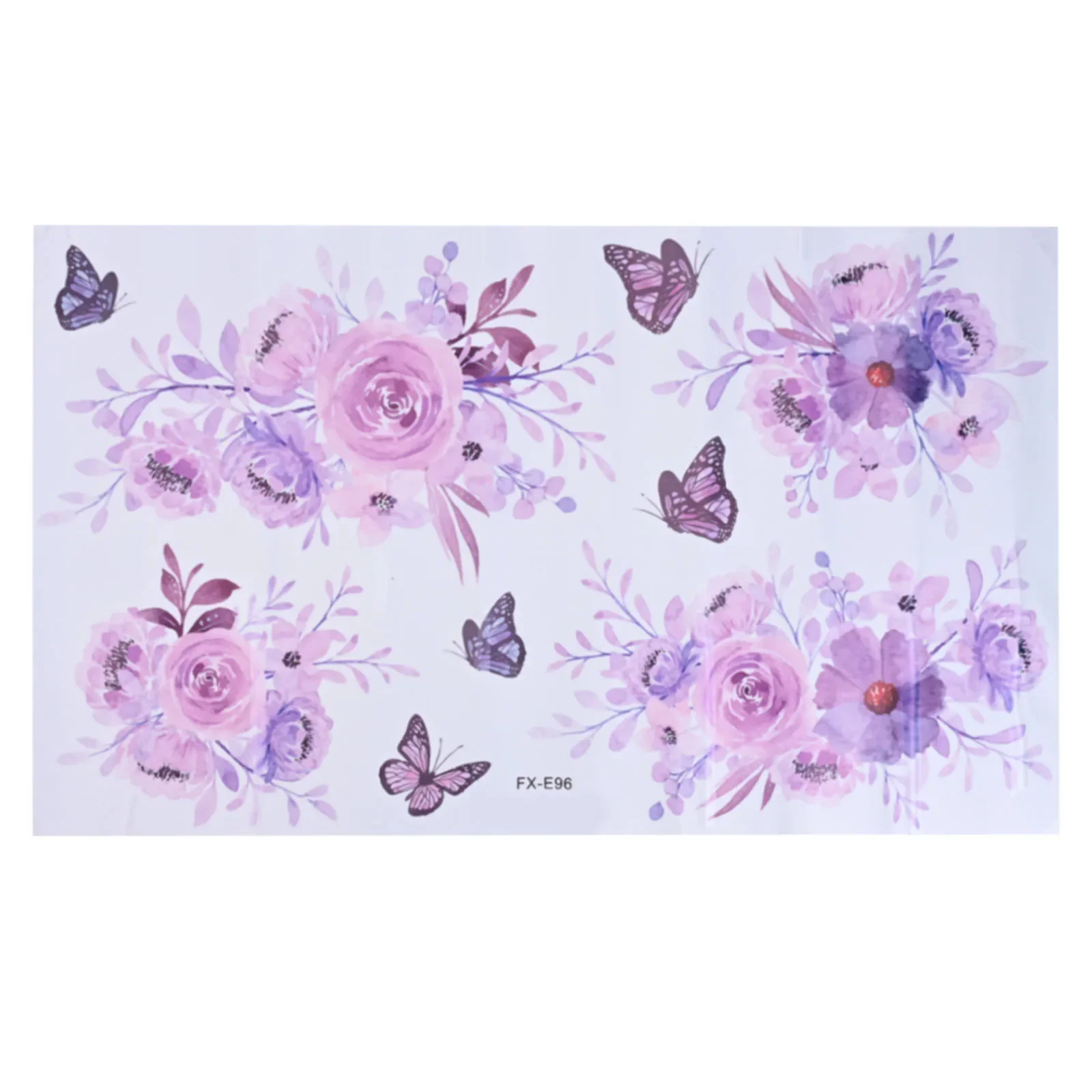 Art Decals Wall Stickers Kitchen Living Room Shop Bedroom Home 1 Set Of 35*60cm Butterfly Decoration PVC Purple