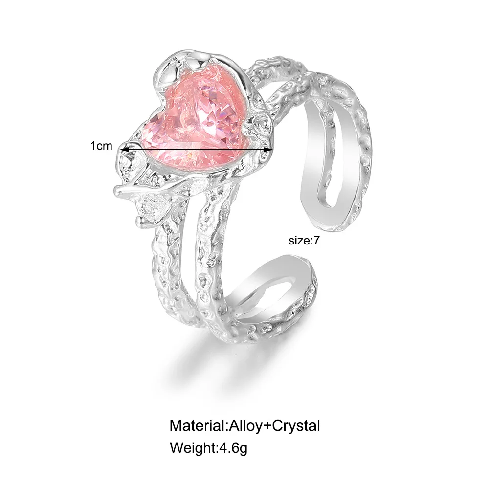 1 Set Niche Design, High-End Feel, Open Mouth Ring, Light Luxury Temperament, Sweet Food, Finger Ring, Trendy Love Ring, Female 