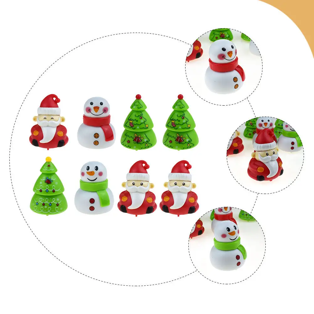 8Pcs Christmas Themed Pull Back Car Inertial Plaything for Girls Boys Educational Fun Xmas Desktop Ornament Party Favor Gift
