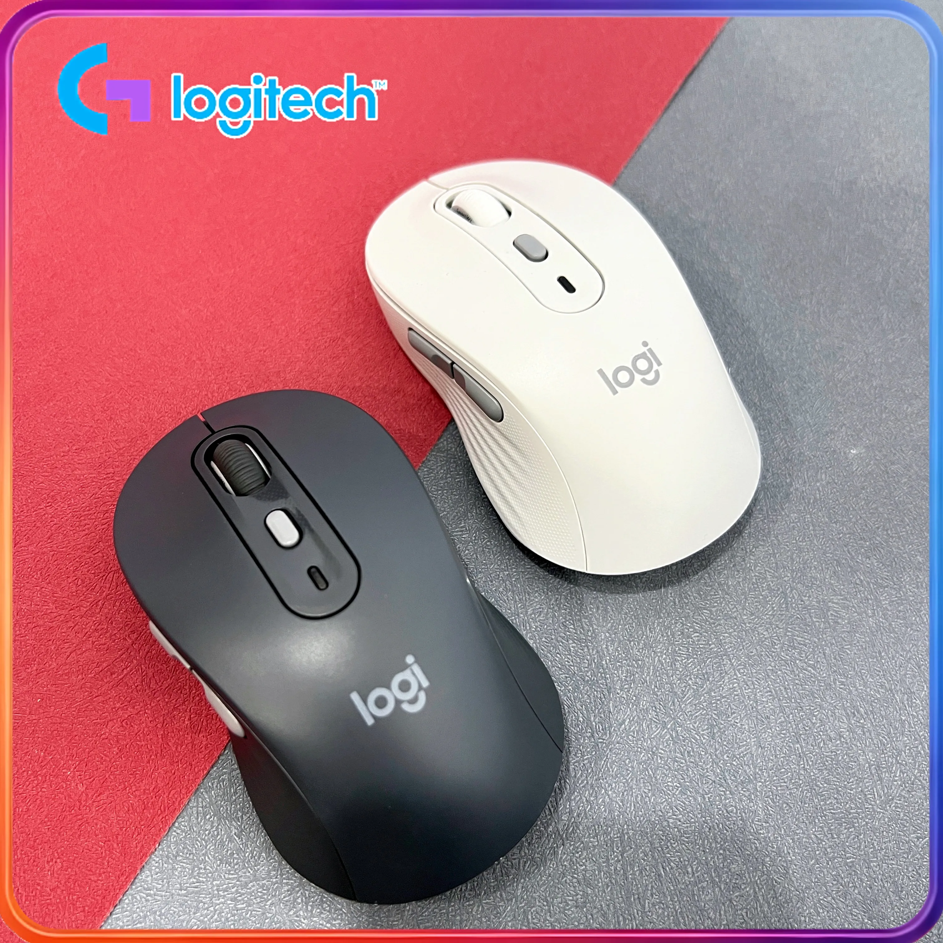 

[Выбор для бизнеса] Эргономичная беспроводная мышь Logitech M750 Bluetooth + 2.4G, подходит для офиса и ноутбука.