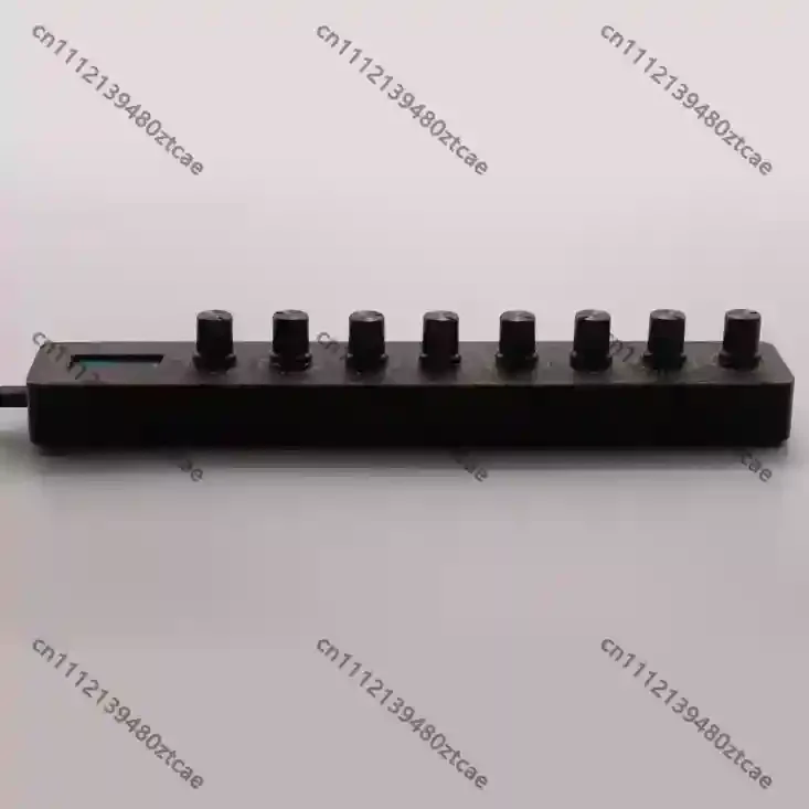 8 Stepless Knob MIDI Controller LED Light Ring 16 Presets 128 CC Mapping DAW Software Mix Control