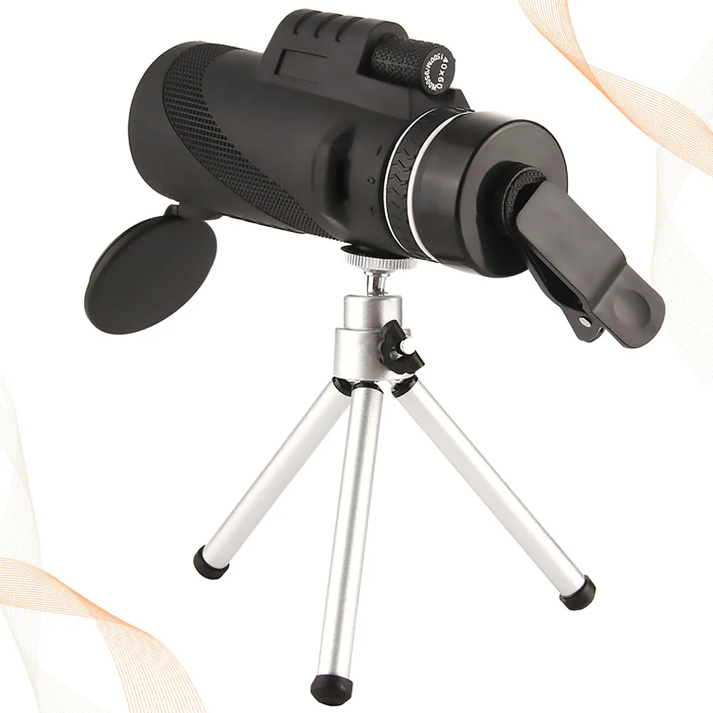 

40x60 Single Tube Telescope High Definition Bird Watching Football Scenes Tripod Phone Holder Durable Premium Material