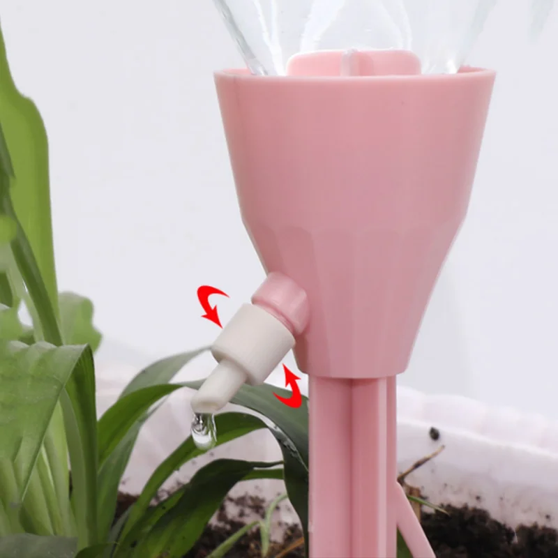 Plant Drip Irrigation Accessories, Adjustable Water Flow, Lazy Travel Watering Bottle Drip Irrigation Device Plant Maintenance