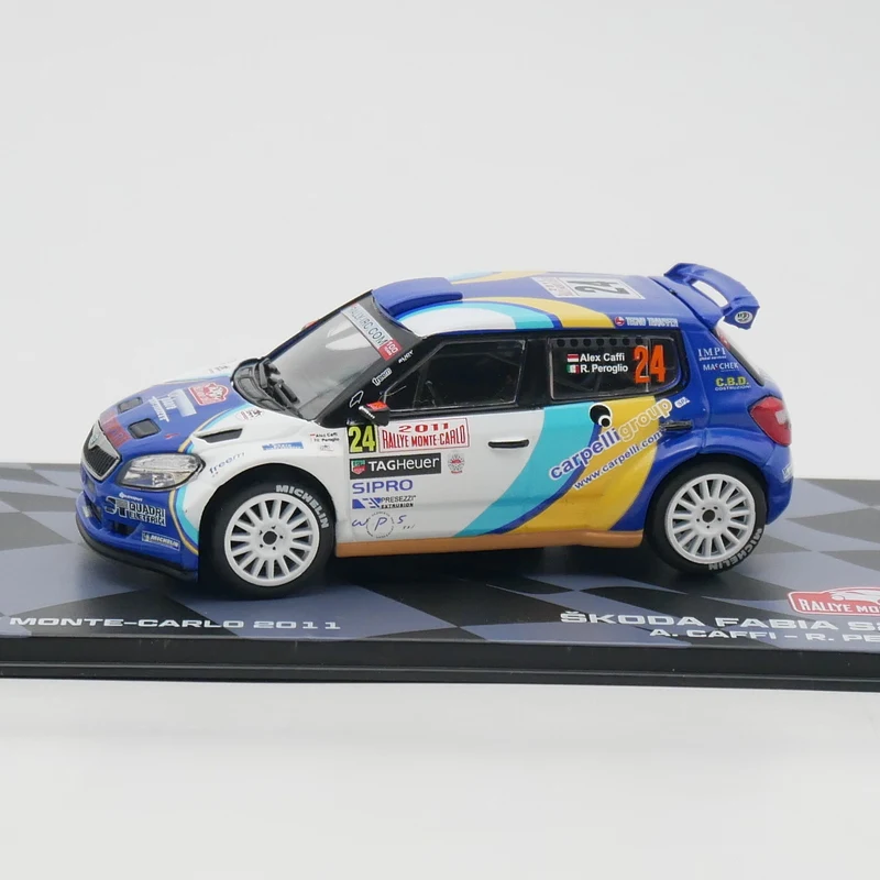 Ixo 1:43 Scale Diecast Alloy Skoda Fabia S2000 WRC 2011 Toys Cars Model Classics Adult Gifts Collection Souvenir Static Display