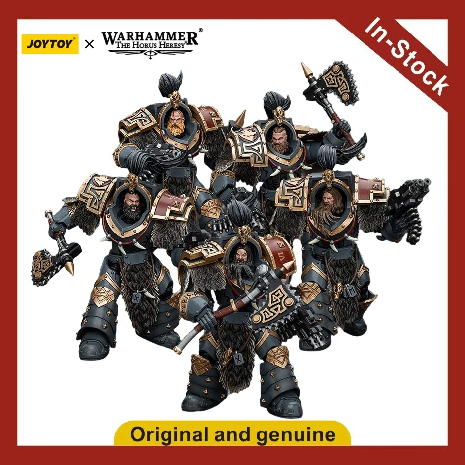 【UA】JOYTOY  Warhammer 40K  Scale 1/18  Action Figures Space Wolves Varagyr Wolf Guard Squad Models Toys Gifts
