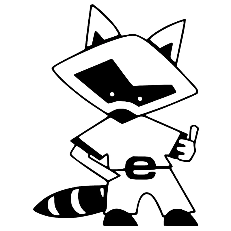 

Car Sticker Funny Animal Raccoon Silhouette Personality Car Stickers PVC Fashion Auto Decorative Accessories Quality Decal