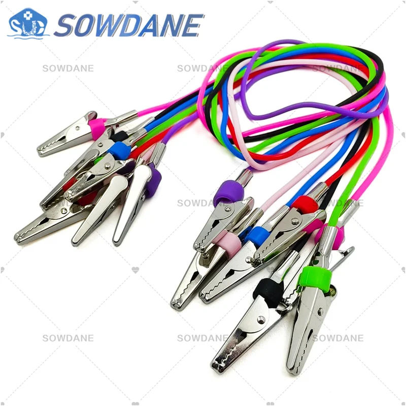 Dental Bib Clips Chain Napkin Holder Autoclavable Rubber Accessaries Part Teeth Whitening