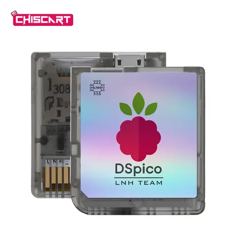 Chiscart Transparent Frosted MicroUSB DSpico Game Reader RP2040 16 MBit Compatible With NDS NDSL DSi 3DS Consoles