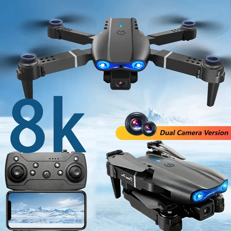 Drones with camera for Adults 8K,Auto-Follow, Trajectory Flight,One Key Take Off, 2 Batteries, Drones for Adults Kids Christmas