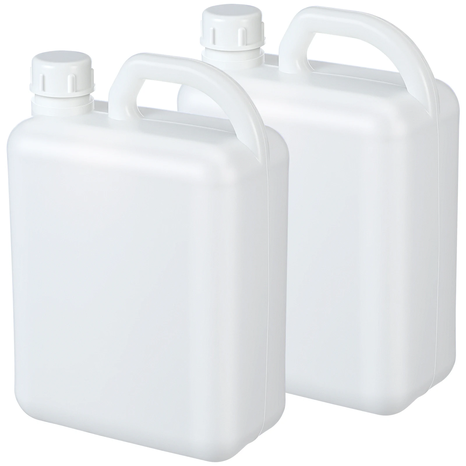 

2pcs Plastic Water Jug Reusable Empty Milk Jug Durable Lightweight Liquid Container Dispenser Oil Wine Glue Chemical Use Gallon