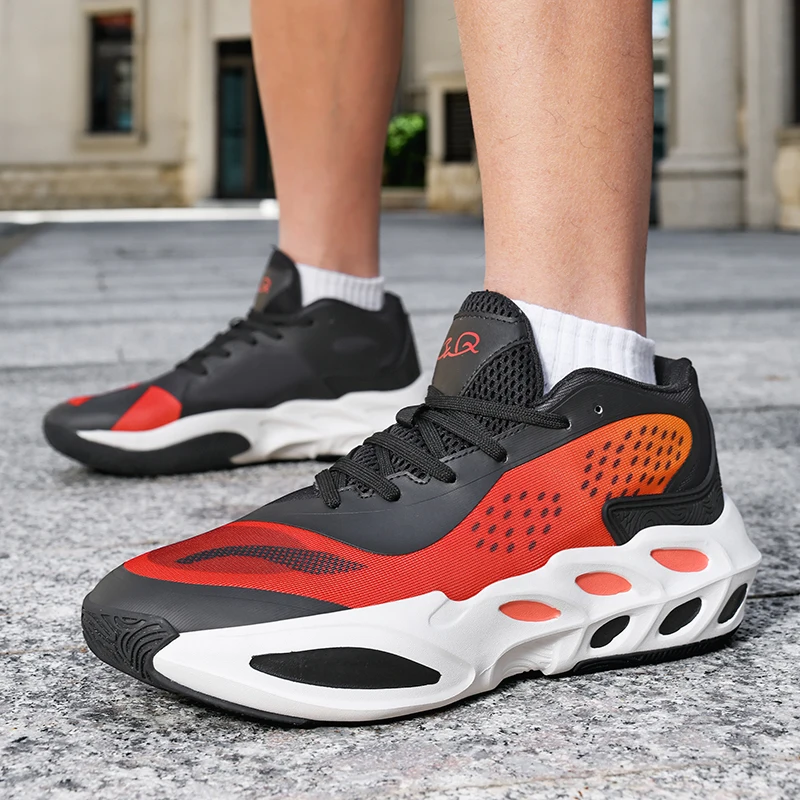 

Новые баскетбольные кроссовки с амортизирующим дизайном, дышащая мягкая подошва, мужские и женские стили с низкой лодыжкой, размеры 36–45